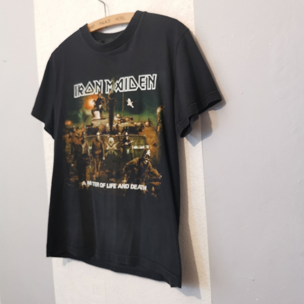 Iron Maiden Double Print T-shirt Solid Rock USA Label A Matter of Life and Death - Picture 4 of 8